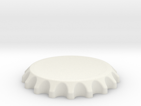 Bottle Top Spin Station 3D Print in White Natural Versatile Plastic