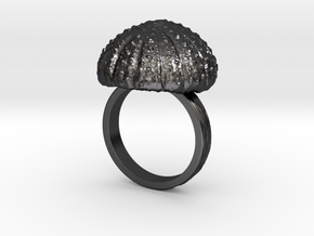 Urchin Statement Ring - US-Size 11 1/2 (21.08 mm) in Polished and Bronzed Black Steel
