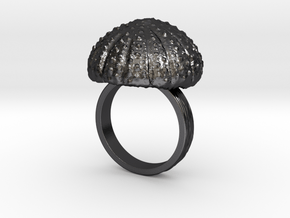 Urchin Statement Ring - US-Size 10 (19.84 mm) in Polished and Bronzed Black Steel