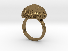 Urchin Statement Ring - US-Size 13 (22.33 mm) in Polished Bronze