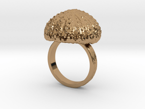 Urchin Statement Ring - US-Size 10 1/2 (20.20 mm) in Polished Brass