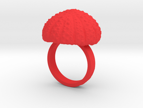 Urchin Statement Ring - US-Size 8 1/2 (18.53 mm) in Red Processed Versatile Plastic