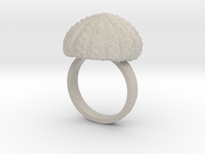 Urchin Statement Ring - US-Size 11 (20.68 mm) in Natural Sandstone