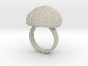Urchin Statement Ring - US-Size 8 1/2 (18.53 mm) in Natural Sandstone
