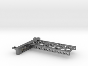 G751 M.2 Bracket With Holes For 2 Drives closed to in Polished Silver