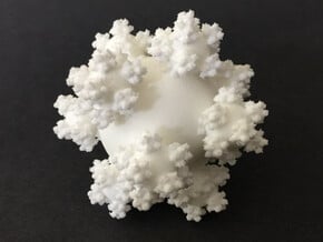 Sphereflake in White Natural Versatile Plastic