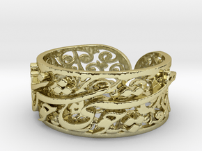 Khayam-S1-Ring-Size1175 Ring Size 11.75 in 18k Gold Plated Brass