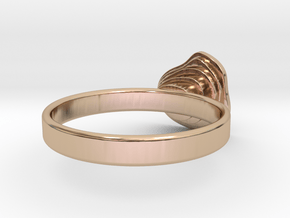 Gold Mine ring - UK Q (inside diameter 18.34mm) in 14k Rose Gold Plated Brass
