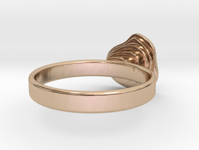 Gold Mine ring - UK N (inside diameter 17.2mm) in 14k Rose Gold Plated Brass