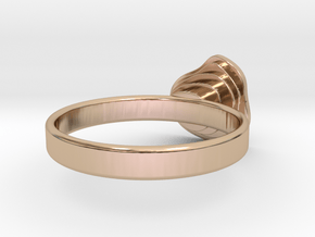 Gold Mine ring - UK P (inside diameter 17.93mm) in 14k Rose Gold Plated Brass