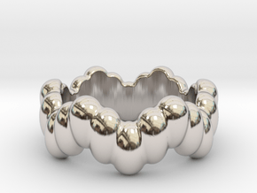 Biological Ring 18 - Italian Size 18 in Platinum