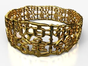PAN Bracelet D64f RE1151A10m16M30T25FR039 in 18k Gold Plated Brass
