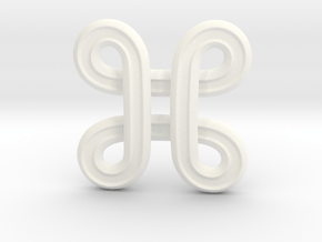 Star Symbol in White Processed Versatile Plastic