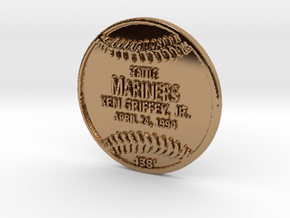 Griffey Replica Plaque in Polished Brass