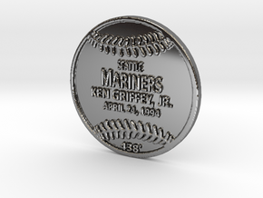 Griffey Replica Plaque in Fine Detail Polished Silver