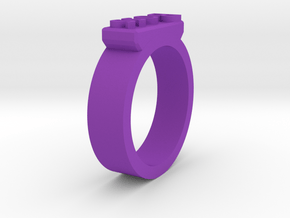 Boss Ring Size 11 in Purple Processed Versatile Plastic