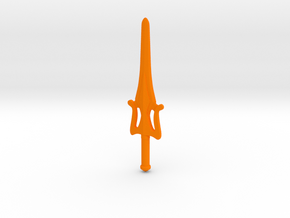 Powersword scaled down with Minimates grip in Orange Processed Versatile Plastic
