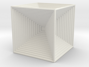CUBES IN A CUBE in White Natural Versatile Plastic