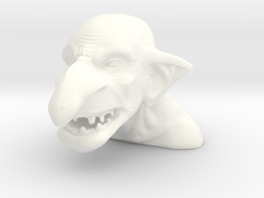 Eddie's Orc in White Processed Versatile Plastic