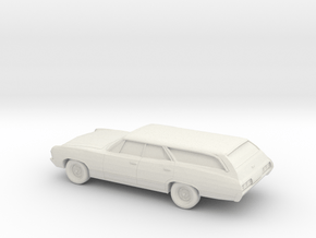 1/87 1967 Chevrolet Impala Station Wagon in White Natural Versatile Plastic