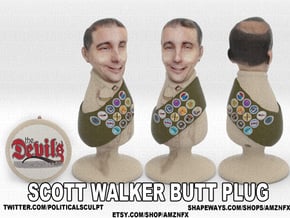 Scott Walker Butt Plug in Full Color Sandstone