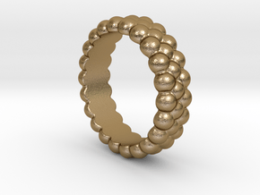 RING BUBBLES 33 - ITALIAN SIZE 33 in Polished Gold Steel