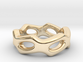 Fantasy Ring 14 - Italian Size 14 in 14k Gold Plated Brass