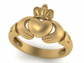 Claddah ring size 8 in 18k Gold Plated Brass