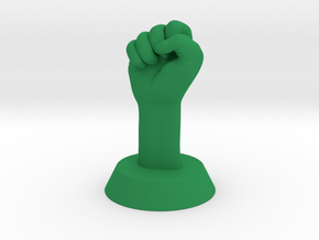 Revolution Fist in Green Processed Versatile Plastic