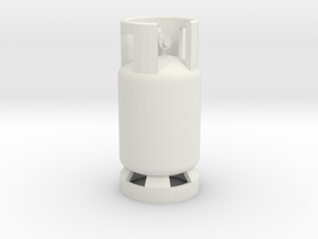 1/10 Scale LPG gas tank M2 in White Natural Versatile Plastic