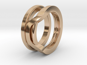 Balem's Ring1 - US-Size 2 1/2 (13.61 mm) in 14k Rose Gold Plated Brass