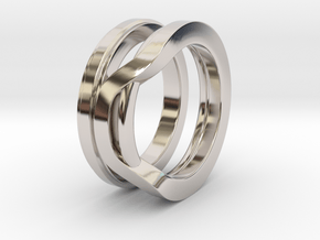 Balem's Ring1 - US-Size 2 1/2 (13.61 mm) in Rhodium Plated Brass