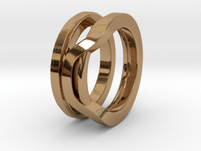 Balem's Ring1 - US-Size 3 1/2 (14.45 mm) in Polished Brass