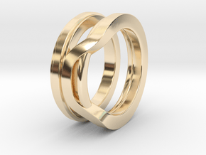Balem's Ring1 - US-Size 5 (15.70 mm) in 14k Gold Plated Brass