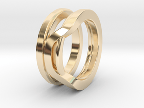 Balem's Ring1 - US-Size 6 1/2 (16.92 mm) in 14k Gold Plated Brass