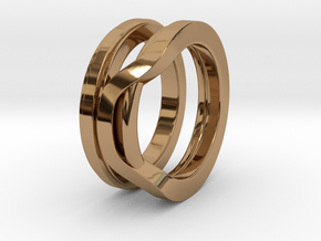 Balem's Ring1 - US-Size 7 1/2 (17.75 mm) in Polished Brass