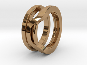 Balem's Ring1 - US-Size 8 (18.19 mm) in Polished Brass