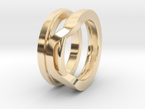 Balem's Ring1 - US-Size 4 (14.86 mm) in 14k Gold Plated Brass