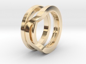 Balem's Ring1 - US-Size 4 1/2 (15.27 mm) in 14k Gold Plated Brass