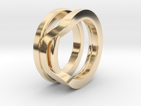 Balem's Ring1 - US-Size 5 1/2 (16.10 mm) in 14k Gold Plated Brass