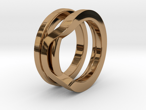Balem's Ring1 - US-Size 6 (16.51 mm) in Polished Brass