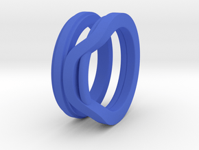 Balem's Ring1 - US-Size 4 (14.86 mm) in Blue Processed Versatile Plastic