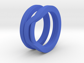 Balem's Ring1 - US-Size 5 1/2 (16.10 mm) in Blue Processed Versatile Plastic