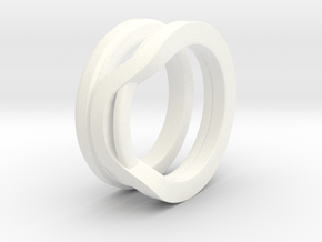 Balem's Ring1 - US-Size 6 (16.51 mm) in White Processed Versatile Plastic