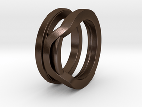 Balem's Ring1 - US-Size 13 (22.33 mm) in Polished Bronze Steel