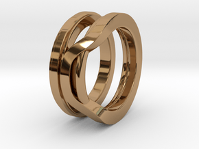 Balem's Ring1 - US-Size 12 (21.49 mm) in Polished Brass