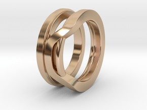 Balem's Ring1 - US-Size 11 1/2 (21.08 mm) in 14k Rose Gold Plated Brass