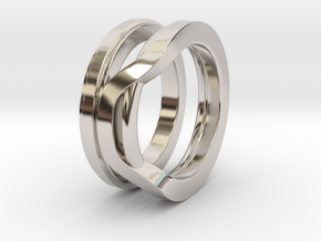 Balem's Ring1 - US-Size 11 (20.68 mm) in Rhodium Plated Brass