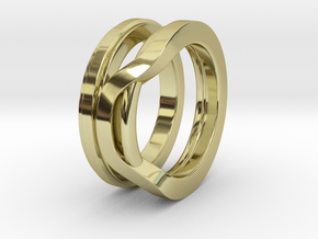 Balem's Ring1 - US-Size 9 1/2 (19.41 mm) in 18k Gold Plated Brass