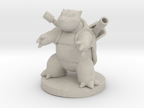 Blastoise Pokemon in Natural Sandstone